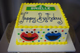 Square Simple Birthday Cake For 3 Year Old Boy 584 Sesame Street Square Cake Sesame Street Birthday Cakes First Birthday Cakes Square Birthday Cake