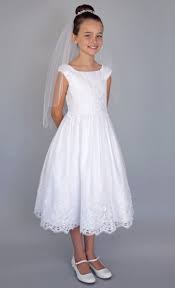 Us Angels The Olivia Tea Dress Girls First Communion Dresses First Communion Dresses Tea Length Flower Girl Dress