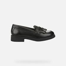 Geox Agata Junior Girl Black Loafers Geox Fw 19 20