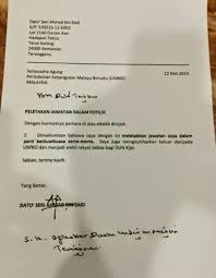 Contoh surat kuasa dalam artikel ini meliputi contoh surat kuasa perseorangan, kedinasan, kuasa bank, kuasa tanah, dan pengambilan dokumen. Ahmad Said Surat Keluar Umno Suara Insan