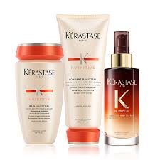 Find a collection of hair repair treatments that rejuvenate and revive your damaged hair. Nutritive Severely Dry Hair Care Set Kerastase