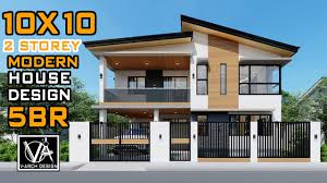 #exteriorhousedesign #designmodern #modernresidentialarchitecture #homemodern #affordablemodernhome #homebuilding #homebuildingtips #architecturehomedesign #architecture #homeideas #architecture_best. 10x10 2 Storey House Design 100sqm 5 Bedroom Youtube