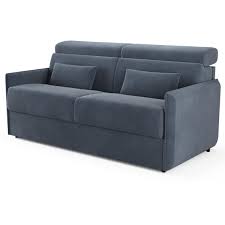 Ouvrez les portes du plus beau magasin du web ! Canape Convertible Avec Tetieres Sylvano Anthracite Canape Convertible Pas Cher