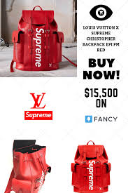Black And Red Louis Vuitton Backpack Buy 15 500 Louis Vuitton X Supreme Christopher Backpack Epi Pm Red Supreme Logo Supreme Outfit Supreme Drawing Supreme Cloth Travel Chic Lv Backpack Lv Bag