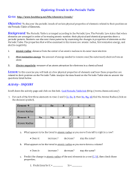 Each element within the periodic table has its own block. Exploring 20the 20periodic 20table 20for 20trends 1