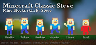 They are the main focus of all versions of minecraft. Mine Blocks Minecraft Classic Steve Skin By Steve