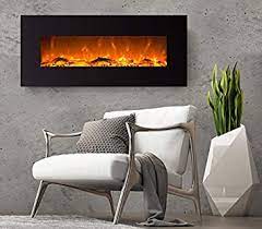 Modern led chandeliers rectangular fireplace with granite. Glow Fire Wall Electric Fireplace With Led Technology Amazon De Diy Tools