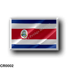The history of the costa rica flag spans back to 1848, some 169 years ago. Cr Flag Waving Costa Rica World S Fridge Magnet