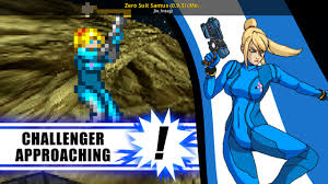 Hold your finger on z while selecting both character and stage. Zero Suit Samus 0 9 3 Metroid Super Smash Bros Crusade Mods