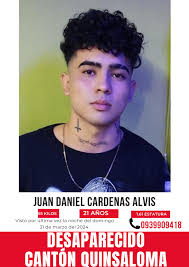 🚨¡URGENTE! Persona Desaparecida: Nombre: Juan Daniel Cárdenas Alvis Edad:  21 años Peso: 55 kilos Estatura: 1.61 metros Nacionalidad:Colombiana 🇨🇴  Visto por última vez: Noche del domingo, 31 de marzo del 2024 📱Contacto: