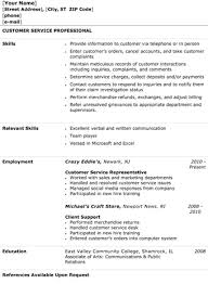customer service representative resume