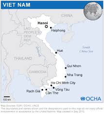 Representing a round earth on a flat map requires some distortion of the geographic features no matter how the map is done. Viet Nam Location Map 2013 Viet Nam Reliefweb