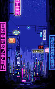 Vaporwave Art Vaporwave Oc Nightscape Vaporwave Wallpaper Pixel Art Landscape Anime Scenery Wallpaper