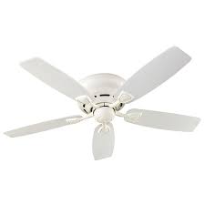 48 inch ceiling fans from hunter deliver optimized air flow and unmatched style perfect for medium sized bedrooms, kitchens, dining rooms, dens & patios. Hunter Sea Wind 48 In White Flush Mount Indoor Outdoor Ceiling Fan In The Ceiling Fans Department At Lowes Com