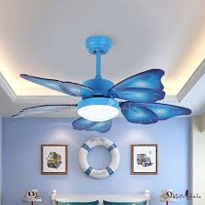 Childrens bedroom lighting ceiling india. Cute Childrens Bedroom Butterfly Wing Hanging Fan Light Led Ceiling Lamp 5 Blades Ceiling Fan Kids Room Ceiling Fan With Light And Remote Control Blue 102x45cm 40x18inch Lamps Light Fixtures Tools Home Improvement Ekbotefurniture Com
