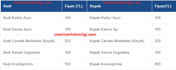 2019 Izmir Kopek Asi Fiyatlari