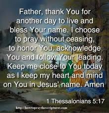 How To Pray To Thank God For Another Day
