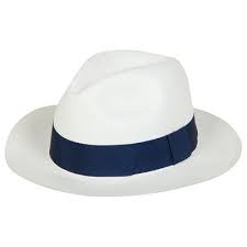 Roland Garros Panama Hat Ivory Navy Ribbon Panama Hat Navy Ribbon Tennis Clothes