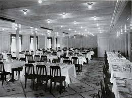 The atmosphere of the dining room is one of history and i always think i am in some way revisiting one of the dining rooms aboard the tragic titanic with the décor of the room. Titanic 2nd Another Class Dining Room Titanic Interior Rms Olympic Rms Titanic