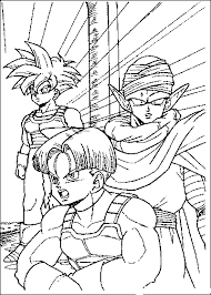 Color dragon ball z manga famous hero of the 90s ! Dragon Ball Coloring Pages