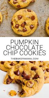 Pumpkin Chocolate Chip Cookies Pumpkin Chocolate Chip Cookies Cookies Recipes Chocolate Chip Pumpkin Chocolate