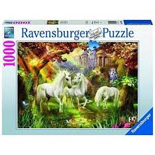 Confused, concerned but determined, you begin your quest to search for the. Ravensburger Unicorns In The Forest 1000pc Crayons