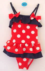 Costume Intero Bimba Bambina Costume Da Bagno Pois E Rouge Tg 2 7 Anni Costume Intero Costumi Da Bagno Stile Di Moda