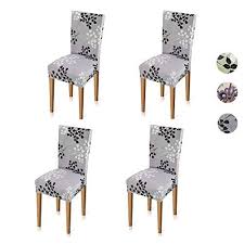 Xflyee Stretch Dining Room Chair Covers Jacquard Removable Washable Kitchen Parson Chair Slipcovers Set Of 4 Slipcovers For Chairs Dining Room Chair Covers Dining Room Chair Slipcovers