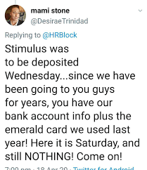 You should make sure you have your emerald card handy. Updated H R Block Emerald Card Stimulus Payments Deposit Check Not Received Coming Via Irs Digistatement