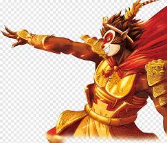 Main characters sun wukong (孫悟空/monkey king) Sun Wukong Journey To The West Goku Monkey King Painted King Png Pngegg