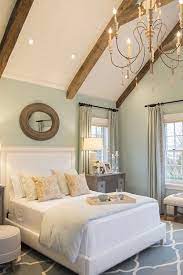 From a mint green living room to simple updates and full makeovers, here's how you can invite this delectable shade into your home. Beautiful Serene Master Bedroom With Mint Green Light Green Wall Color And Cream Accents And Wood Bead Chandelier Home Bedroom Soothing Bedroom Home