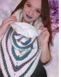 Ready to Ship Crocheted Wild Oleander Hooded Scarf Adult