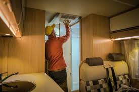 A portable battery pack for camping enables you to store the energy your solar panels capture from the sun. Van Life Air Conditioner Options Best Ways To Stay Cool Camper Van Traveler