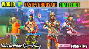 Free fire fastest gloo wall player gameplay. World Fastest Booyah Challenge Garena Freefire Fast Booyah Booyah In 2 Minutes Clash Squad Youtube