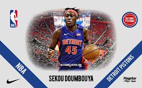 The detroit pistons are an american professional basketball team based in detroit. Download Wallpapers Sekou Doumbouya Detroit Pistons French Basketball Player Nba Portrait Usa Basketball Little Caesars Arena Detroit Pistons Logo For Desktop Free Pictures For Desktop Free