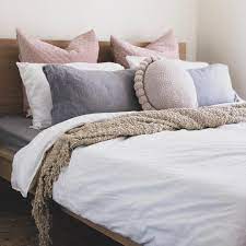 Stylingbytiffany On Instagram Boho Scandi Bedroom Interior Design Decorating Pom Cushion Adairs Target Ikea Bedroom Interior Bedroom Cushions Scandi Bedroom