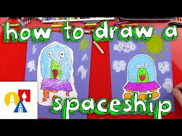 Who knew that drawing could be so easy and. How To Draw An Alien Ufo Young Artists Safe Videos For Kids