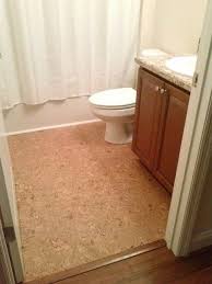 Medina Cork Flooring In Bathroom From Lumber Liquidators Love This Cork Flooring Basic Shower Curtain Lumber Liquidators