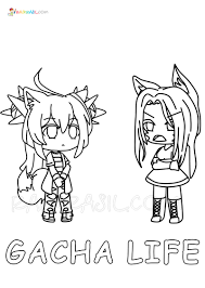You see your friend playing gacha life on their phone/tablet and you're like it'd be so much funner on computer! Gacha Life Coloring Pages 55 New Pictures Free Printable