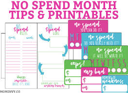 Use these no spend month rules and tips to successfully conquer a no spend challenge and save money! No Spend Month Tips Free No Spend Planner Stickers And Trackers