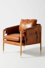 Havana Leather Chair Anthropologie Brown Leather Chairs Leather Chair Leather Armchair