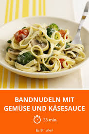 Bandnudeln Mit Gemuse Und Kasesauce Rezept Bandnudeln Rezept Bandnudeln Rezepte
