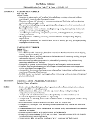 Warehouse Supervisor Resume Samples Velvet Jobs