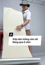 Xốp Dán Tường Vân Vải: Trang Trí Phòng Đẹp Mắt