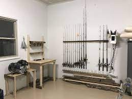 After Shot Of The Workbench Fishing Rod Storage Trolling Motor Storage Fishing Rod Storage Fishing Rod Holder Rod Storage