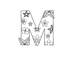 Letter M Coloring Pages For Adults Coloring Pages Free Coloring Pages Free Printable Letters