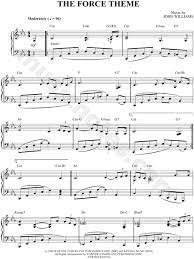 Free pdf download of binary sunset / the force theme piano sheet music by star wars. The Force Theme From Star Wars Sheet Music Piano Solo In C Minor Download Print Sku Mn0049525