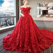 We have beautiful color wedding dresses in fashion design and low prices. Red Wedding Dress Lace Bridal Ball Gown Feather Llike Bridal Dresses H988 China Wedding Dresses And Wedding Dress Price Made In China Com