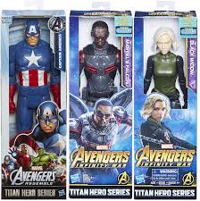 #blackwidow #tvshow #xmen #comics this is what i show people (my husband) when they say she's just a spy, not a superhero. Avengers Shield Hero Marvel Infinity War Team Up Bundled With Black Widow Power Fx Falcon Titan 12 Captain America Classic Series Figures 3 Items Buy Online In Jersey At Jersey Desertcart Com