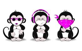 Hear No Evil See No Evil Speak No Evil Monkeys Drawing Pin By Theresa Brennan On Hear See Speak No Evil Three Wise Monkeys Monkey Illustration Monkey Art